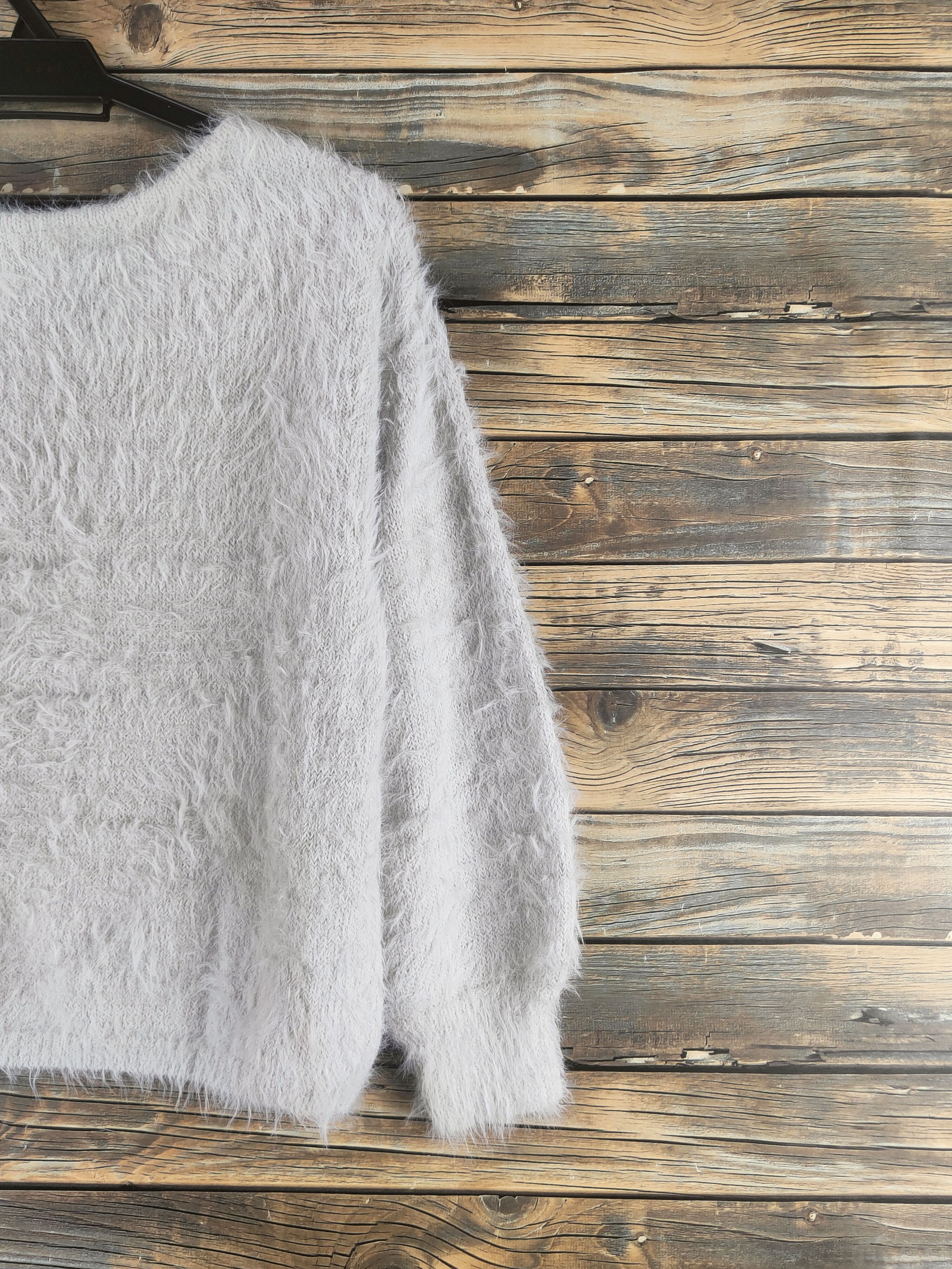 Japanese Brand DL Glacier Gray Fur Mohair Knitwear #46-506 Size M / US 6-8 / IT 42-44 - 9 Thumbnail