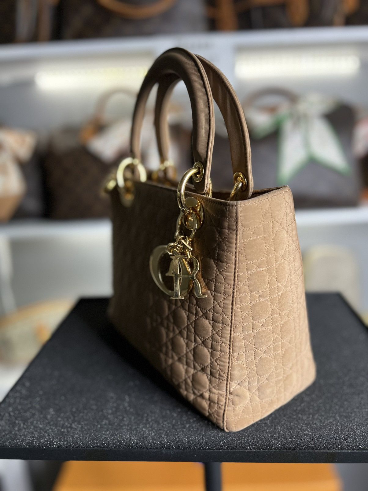 Christian Dior Monsieur Christian Dior Medium Cannage Lady Dior Bag Size ONE SIZE - 4 Thumbnail