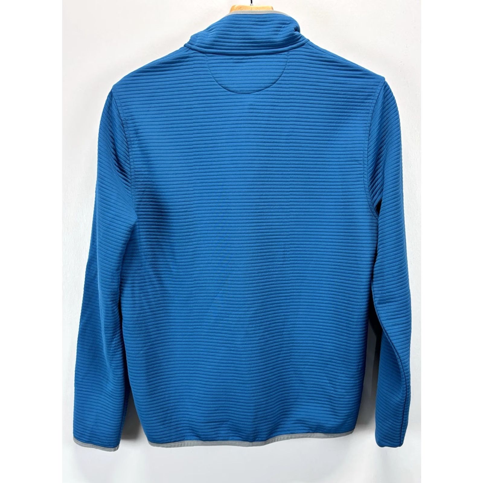 J.Crew J Crew Mens Quilted Knit Pullover Medium Fleece 1/4 Snap Button Preppy Style Size US S / EU 44-46 / 1 - 3 Thumbnail