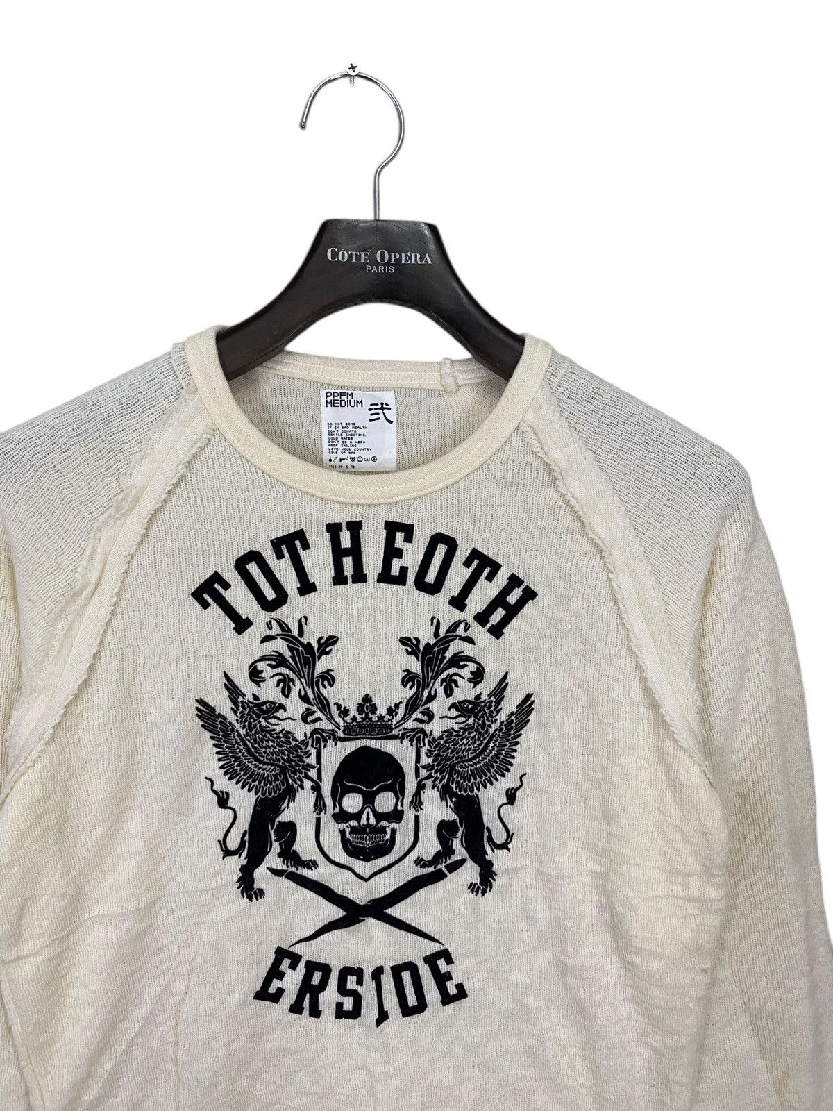 PPFM Vintage Totheoth erside Ppfm skulls design knit sweater Size US M / EU 48-50 / 2 - 4 Thumbnail