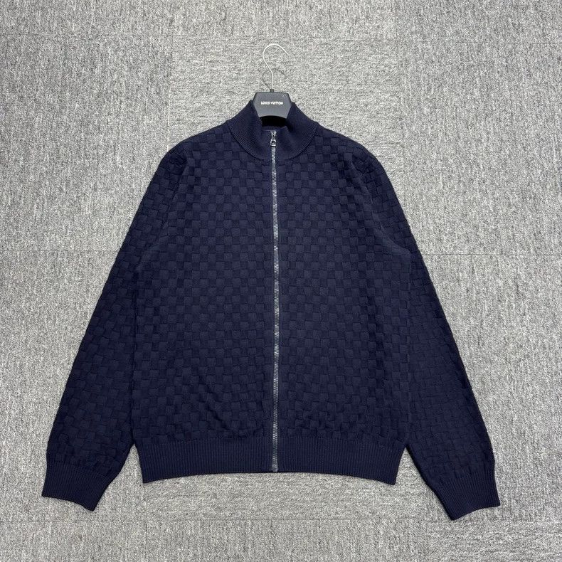 Louis Vuitton Louis Vuitton Check Knit Jacket- DMC Size US XL / EU 56 / 4 - 1 Thumbnail