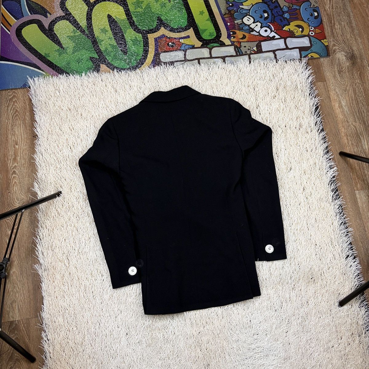 Max Mara Max Mara Wool Double Breasted Blazer black jacket size 42 M Size M / US 6-8 / IT 42-44 - 2 Thumbnail