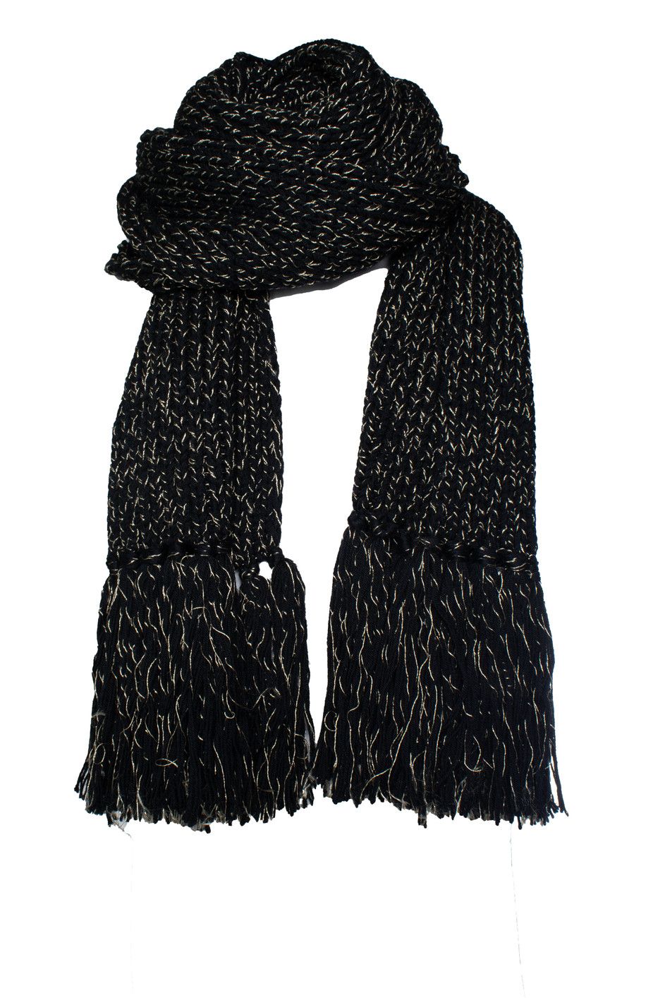 Saint Laurent Paris Saint Laurent, chunky knitted oversized scarf Size ONE SIZE - 3 Thumbnail