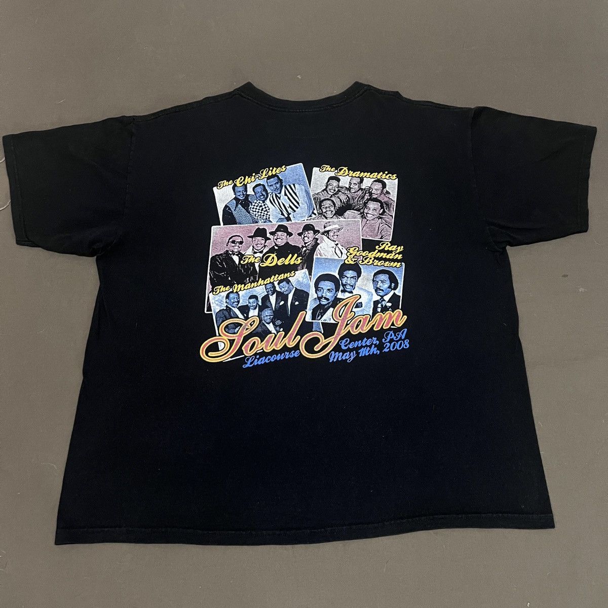 Band Tees × Vintage Vintage Y2K The Dells Soul Jam Tee 2XL R&B The Manhattans Size US XXL / EU 58 / 5 - 7 Thumbnail