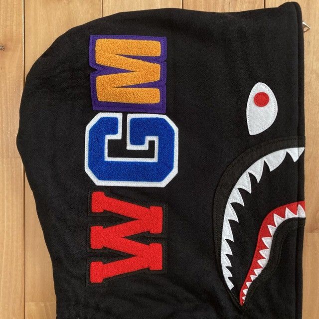 Bape BAPE WGM Shark full zip hoodie Black a bathing ape Size US M / EU 48-50 / 2 - 5 Thumbnail