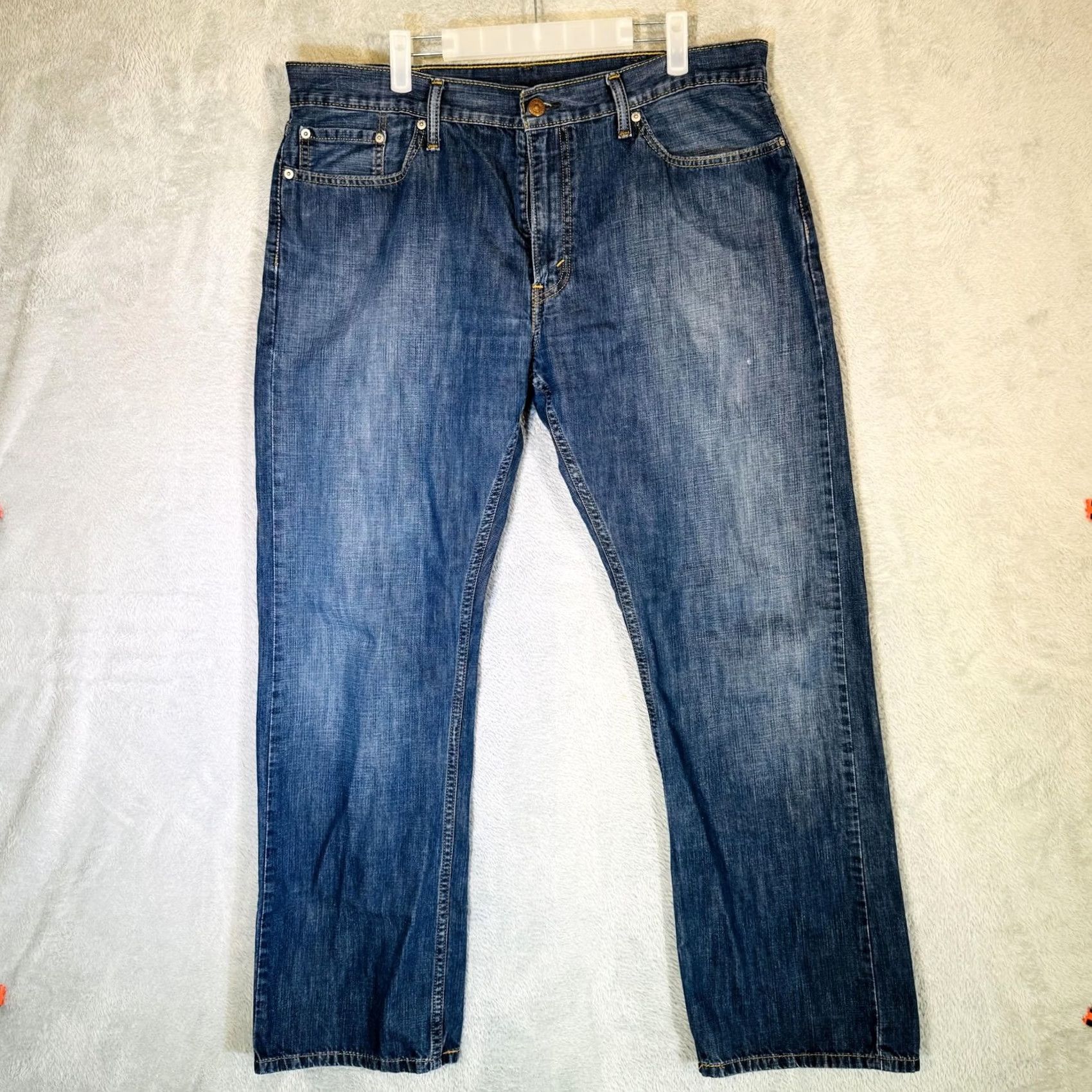 Levi's Levi'S 514 Jeans - Mens Regular Fit Blue Denim Straight - 38x31 Size US 38 / EU 54 - 5 Thumbnail
