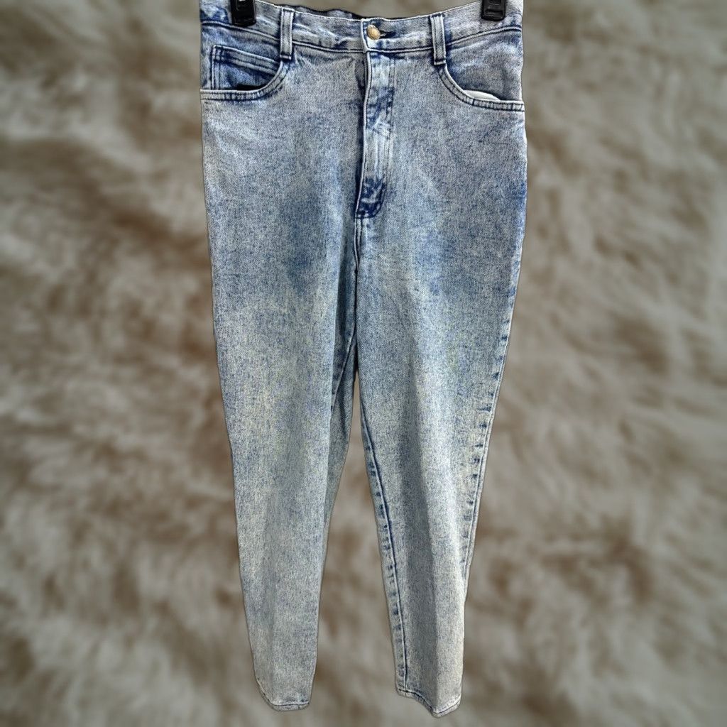 Vintage VINTAGE Forenza Jeans Blue Acid Wash High Rise Tapered Ankle Sz 10 Womens Size 32" / US 10 / IT 46 - 1 Thumbnail