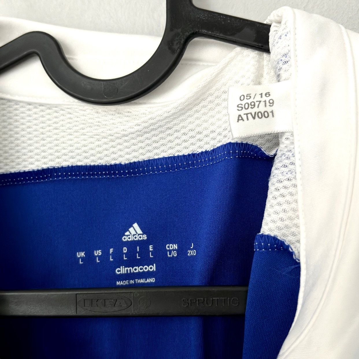 Adidas 2016 2017 GAME ISSUE Dynamo Kyiv Adidas Home Soccer Jersey Size US L / EU 52-54 / 3 - 5 Thumbnail
