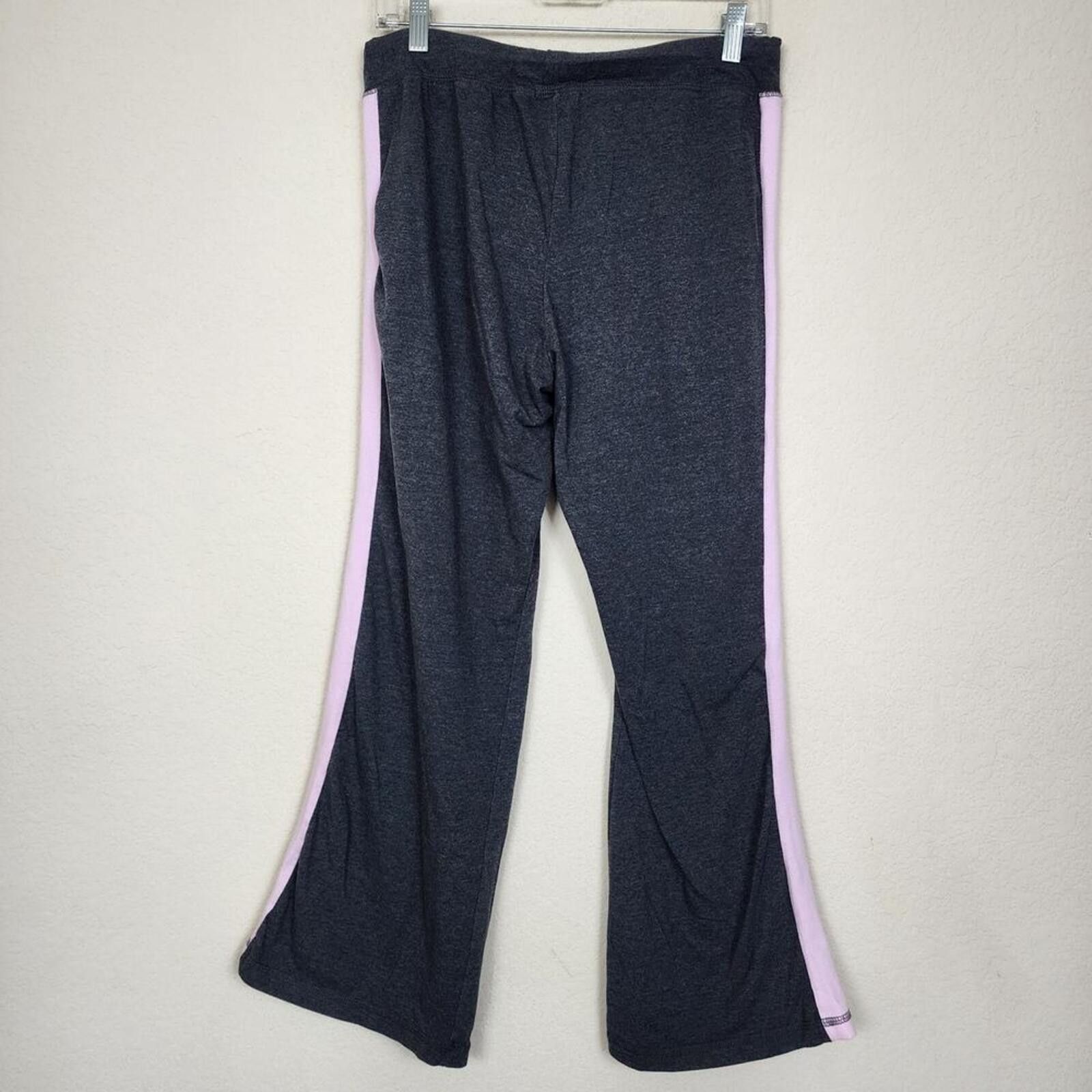 Other Large Dark Grey Gray Pink Trim Sweatpants Size 36" / US 14 / IT 50 - 2 Thumbnail