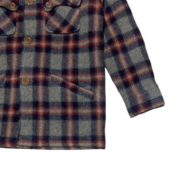 Japanese Brand Vintage Van Jac Plaid Wool Flannel shirt Jacket Size US L / EU 52-54 / 3 - 3 Thumbnail
