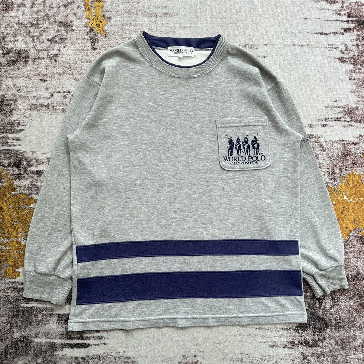 Vintage VINTAGE WORLD POLO CHAMPIONSHIPS EMBROIDERY LOGO SWEATSHIRT Size US M / EU 48-50 / 2 - 3 Thumbnail