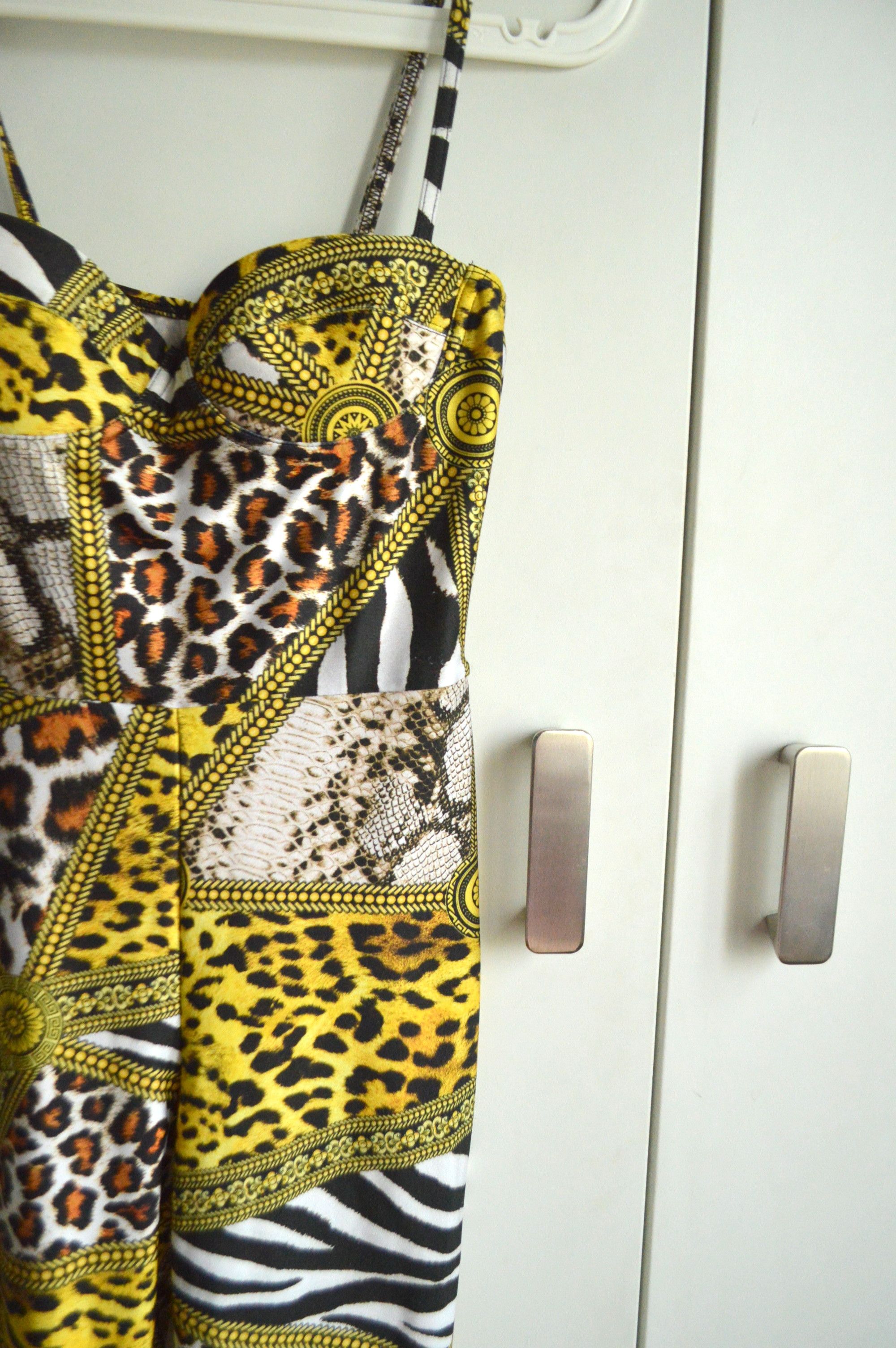 Jaded London Jaded London Baroque Animal Print Jumpsuit Y2K Versace Size 28" / US 6 / IT 42 - 5 Thumbnail