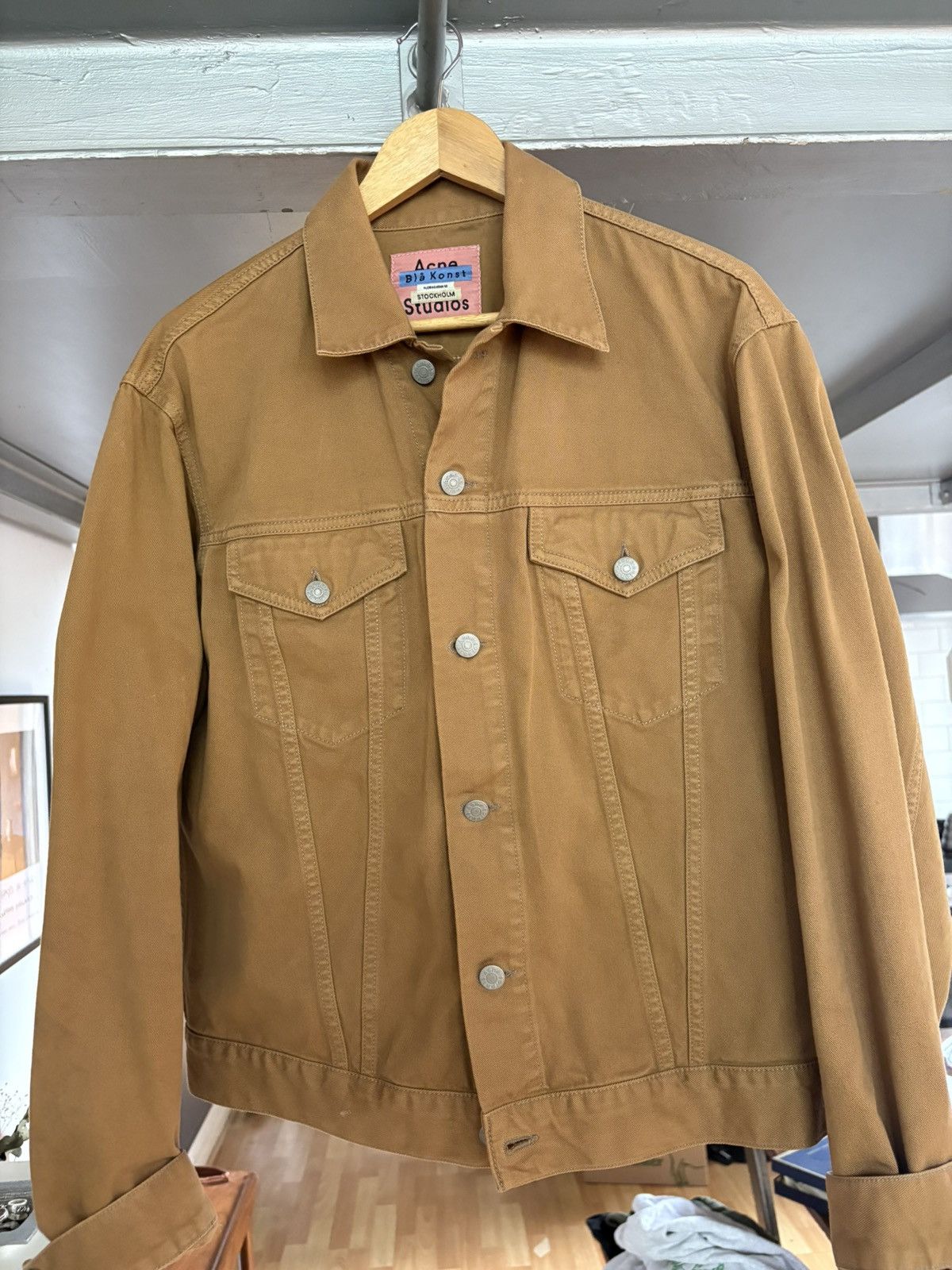 Acne Studios Acne light brown denim jacket Size US M / EU 48-50 / 2 - 1 Thumbnail