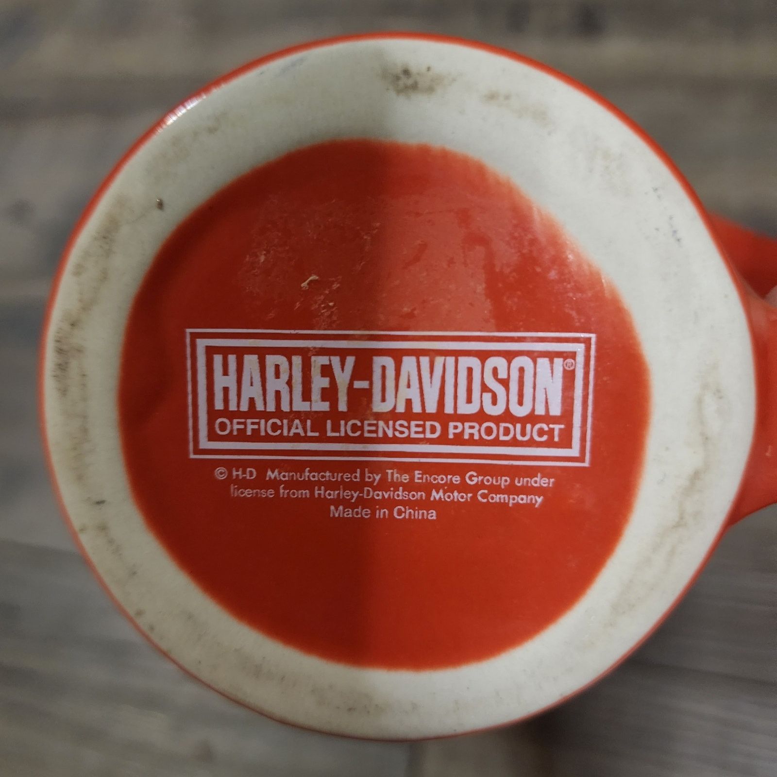 Harley Davidson Harley Davidson orange coffee mug unique shape Pre-owned D Size ONE SIZE - 6 Thumbnail