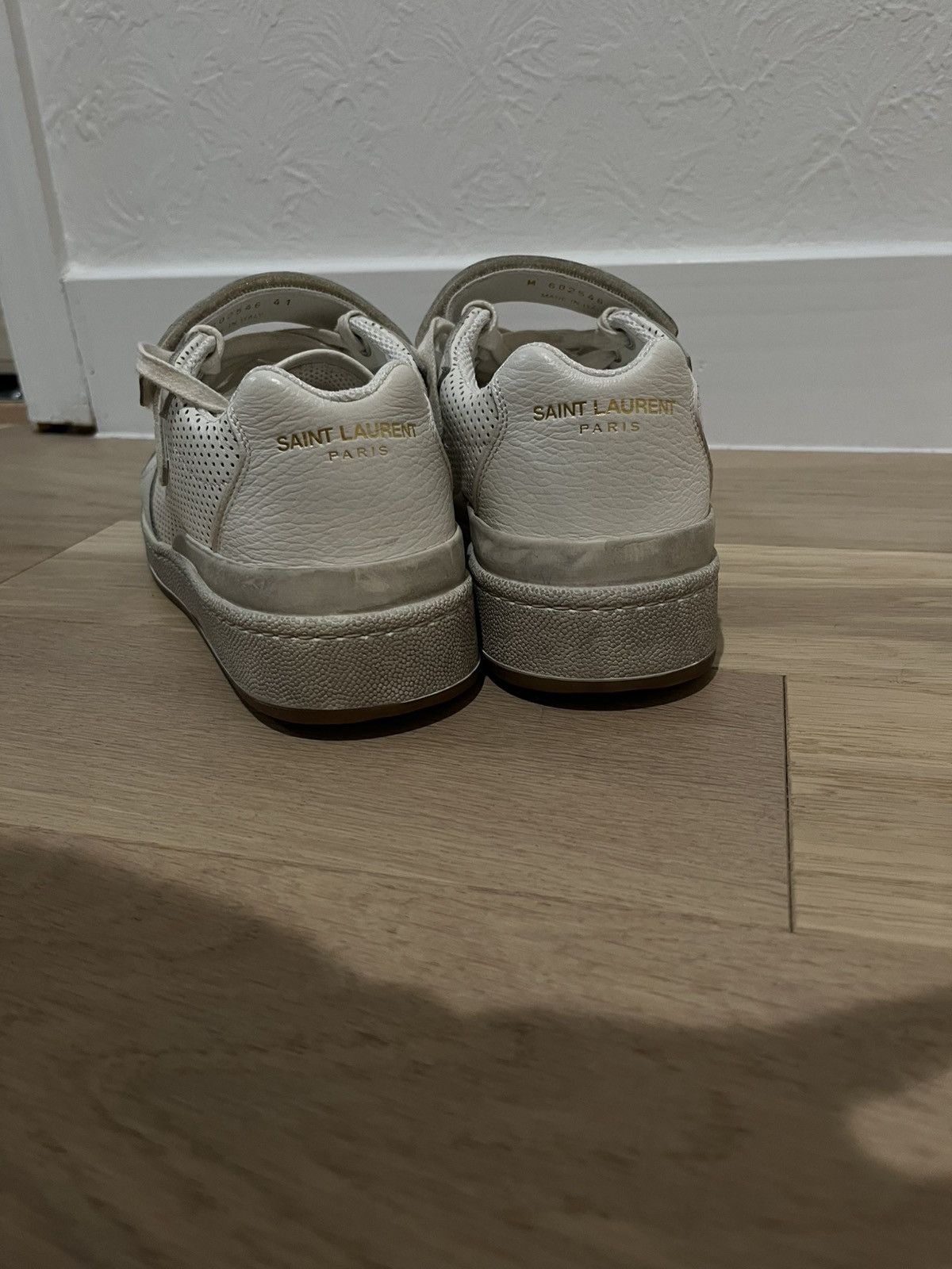 Saint Laurent Paris SL24 Perforated Leather Sneakers. Size 8 Size US 8 / EU 41 - 10 Thumbnail