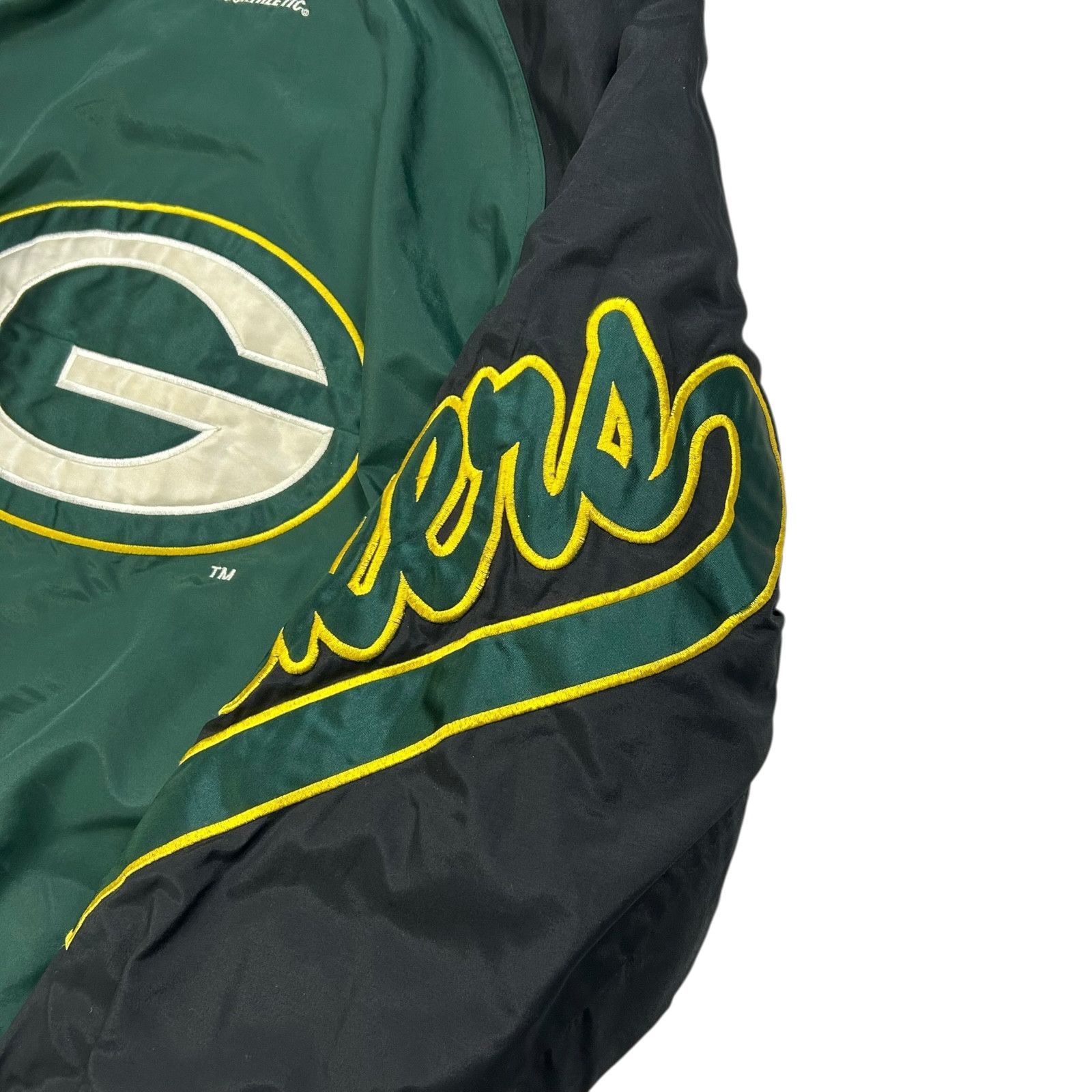 NFL VTG 90s GREEN BAY PACKERS LOGO ATHLETIC PUFFER JACKET Size US L / EU 52-54 / 3 - 6 Thumbnail