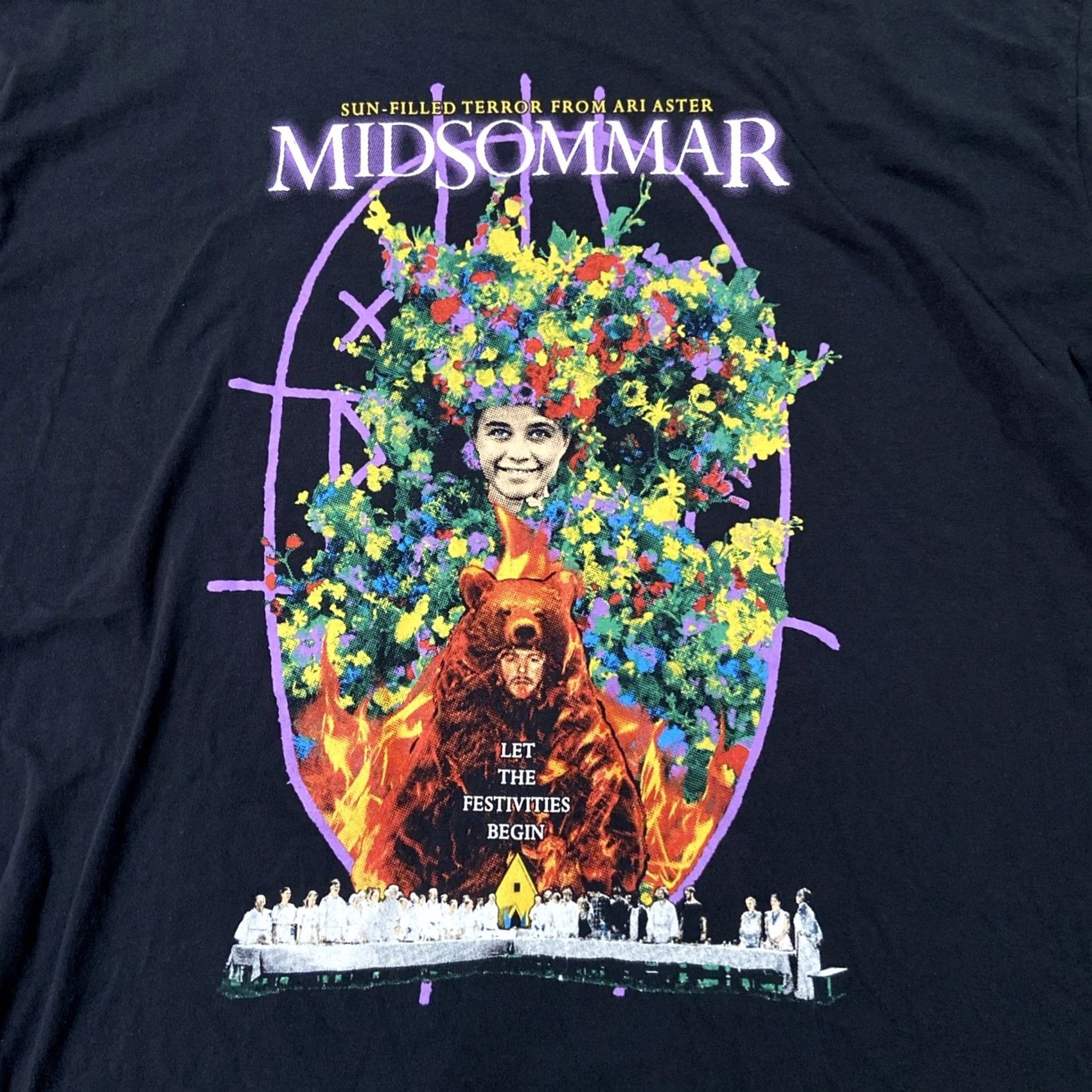 Gildan VINTAGE Gothic Horror Movie Shirt Unisex Short Sleeve XL Black 90s Midsommar Size US XL / EU 56 / 4 - 2 Thumbnail