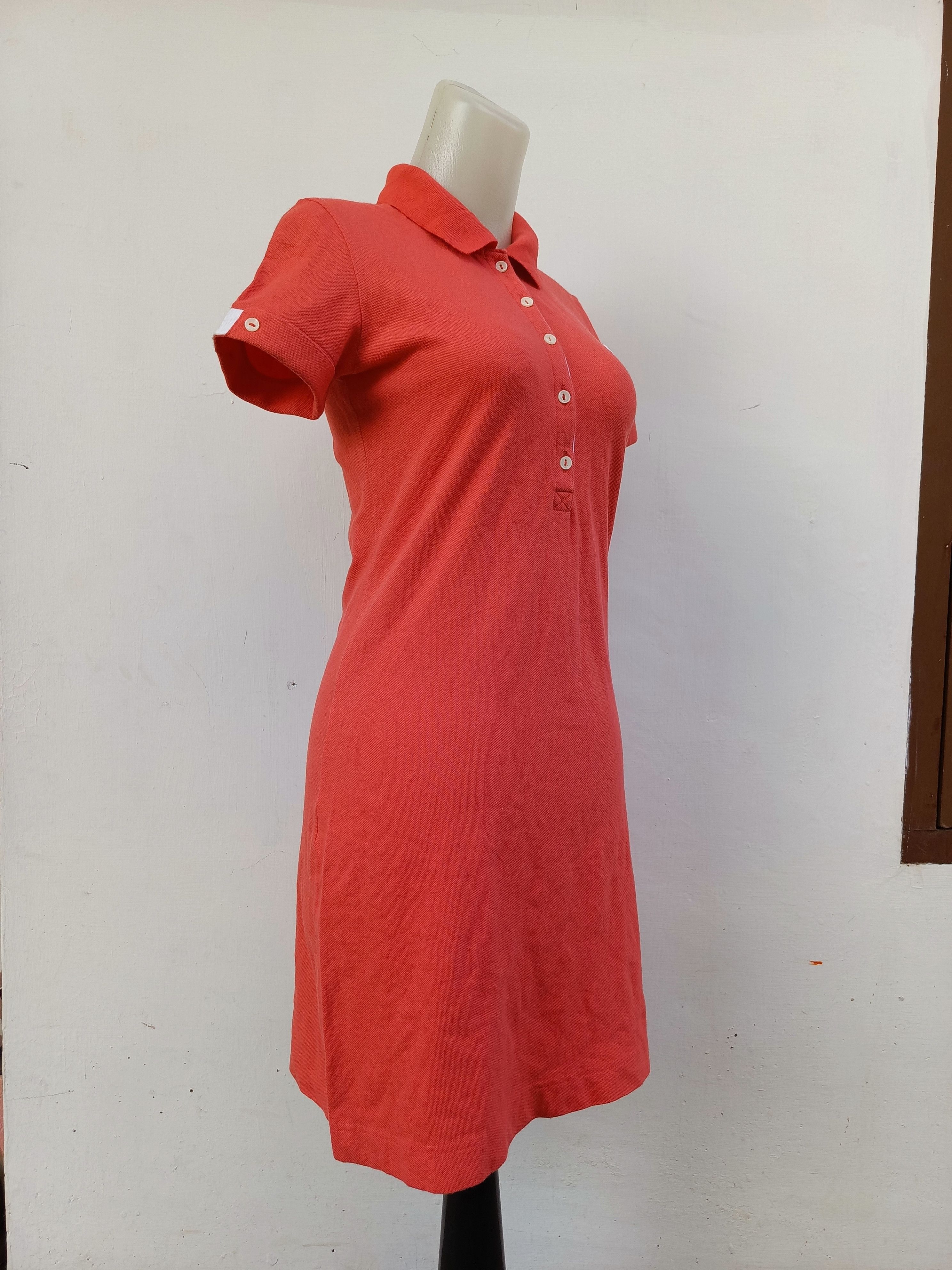 Lacoste Lacoste Polo Dress Red Short Sleeve Size XS / US 0-2 / IT 36-38 - 3 Thumbnail