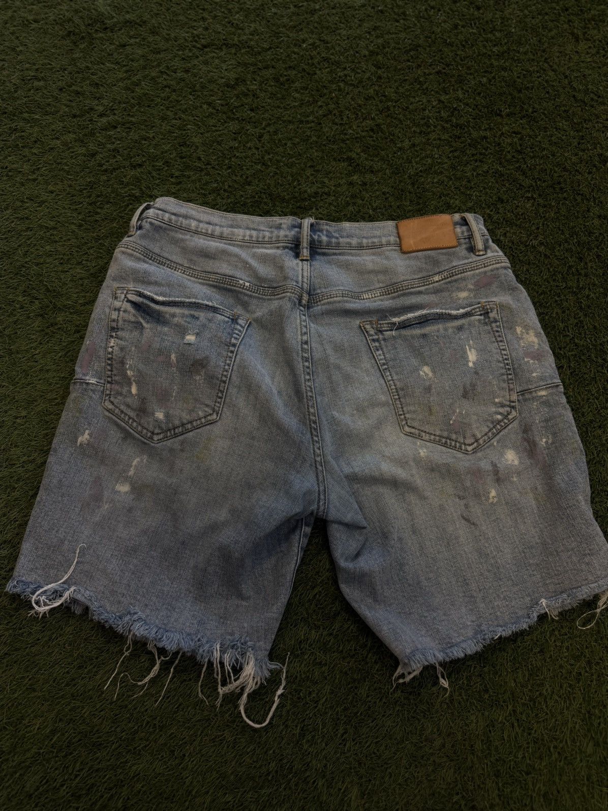 Purple Purple Denim Jeans Size 33 Messy Look 🧼 Size US 33 - 6 Thumbnail