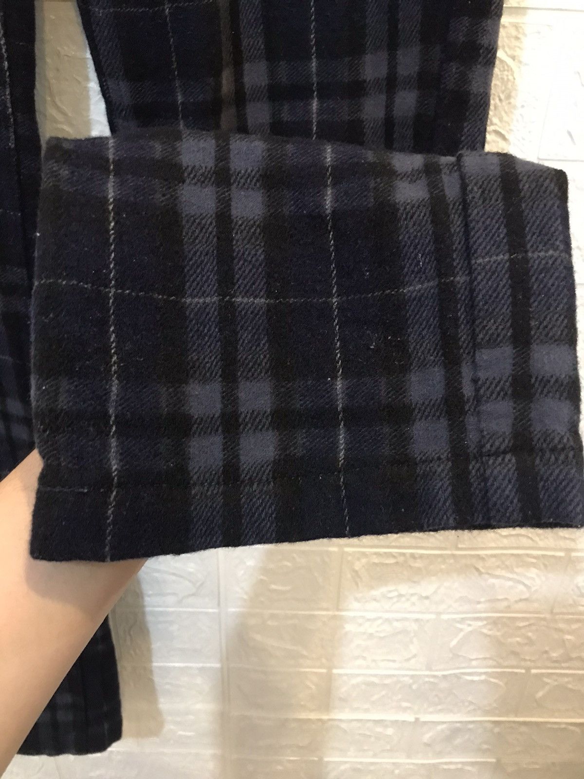 Japanese Brand Checked Pants wool Japanese cepo work & workers tartan Size US 32 / EU 48 - 6 Thumbnail