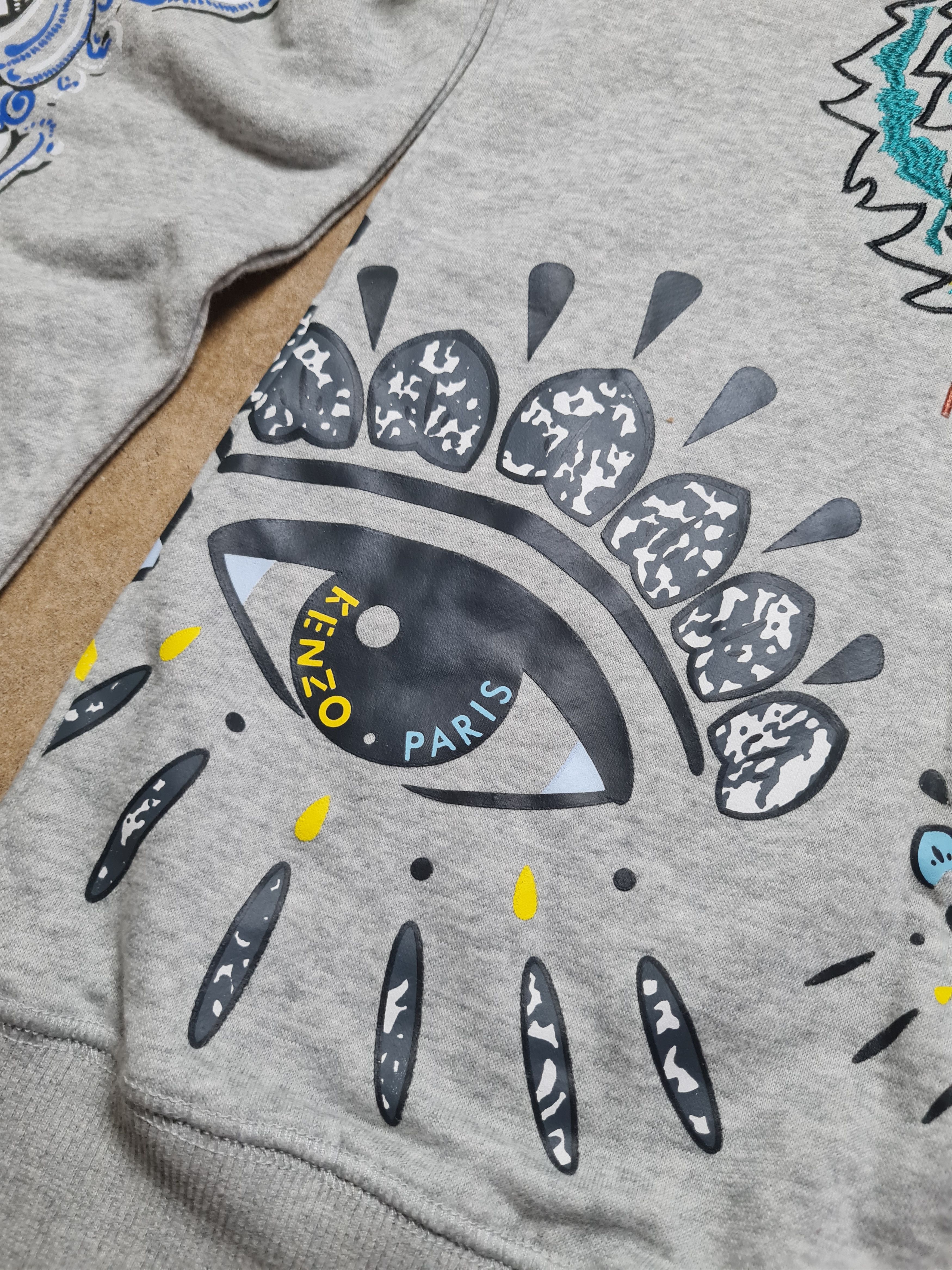 Kenzo Womens Sweatshirt KENZO big Logo Tiger Eyes Crewneck Jungle Size S / US 4 / IT 40 - 6 Thumbnail