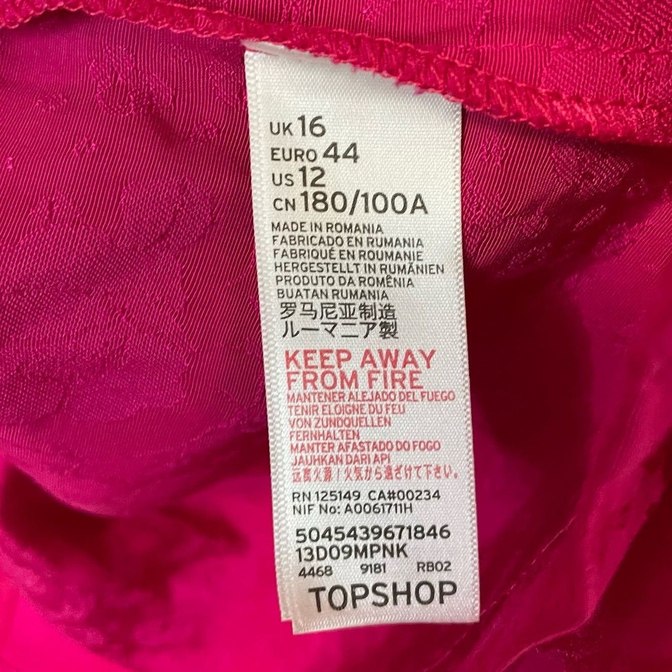 Topshop TopShop Pink Kimono Top 12 Womens Zipper Wide Sleeve Floral Size XL / US 12-14 / IT 48-50 - 6 Thumbnail