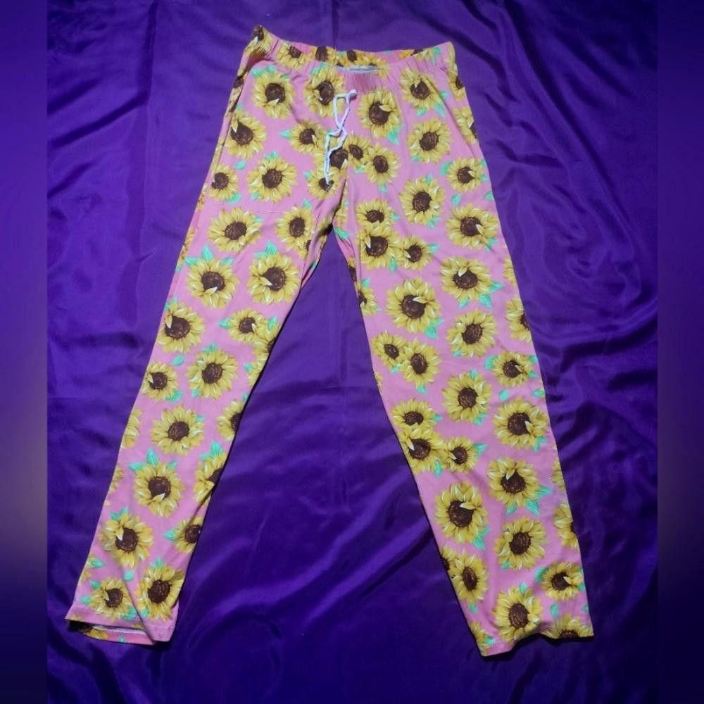 Designer Bobbie Brooks Sleepwear Pajama Pants Sunflower Size Small Size ONE SIZE - 1 Thumbnail