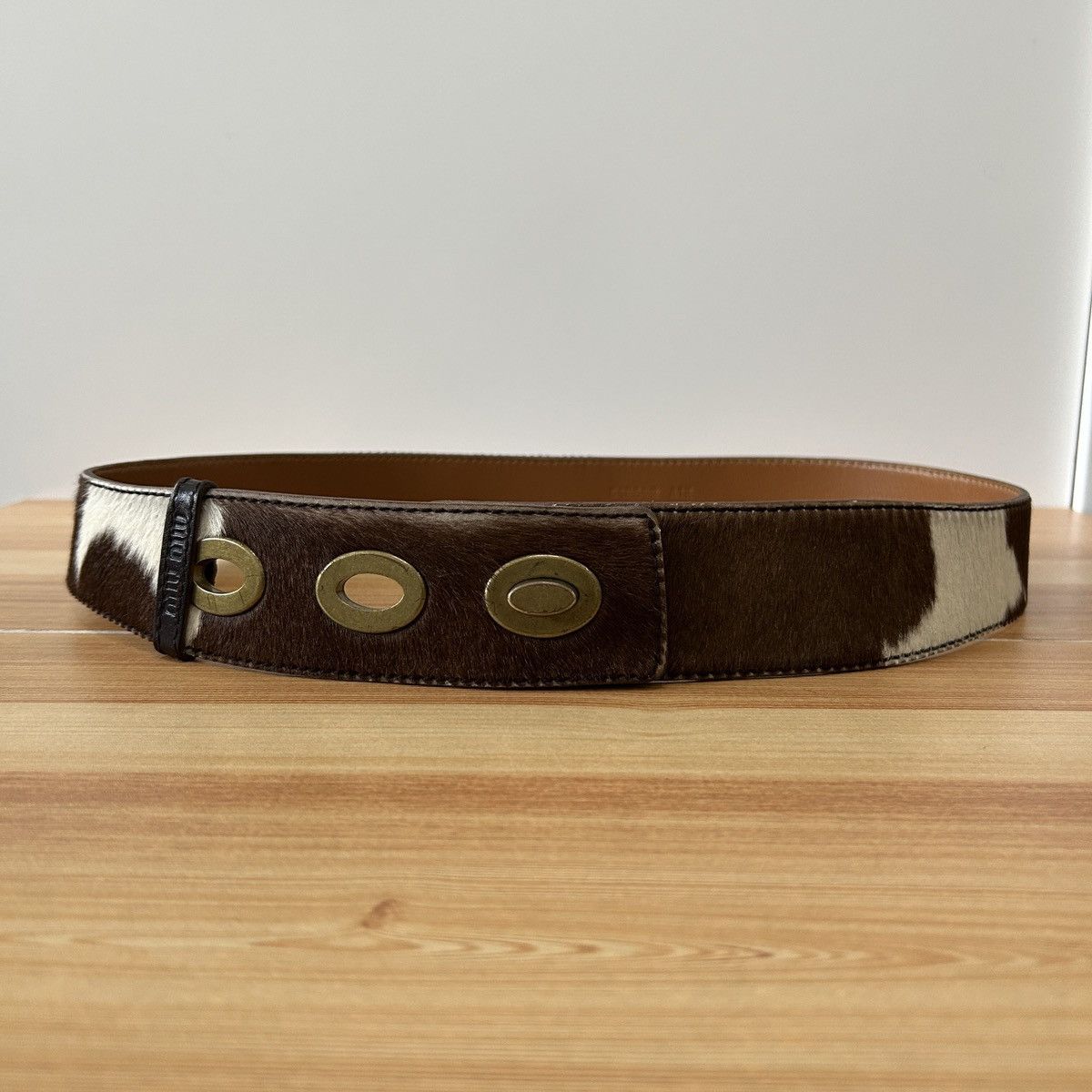Miu Miu Miu Miu Cowhide Leather Belt Size ONE SIZE - 1 Thumbnail