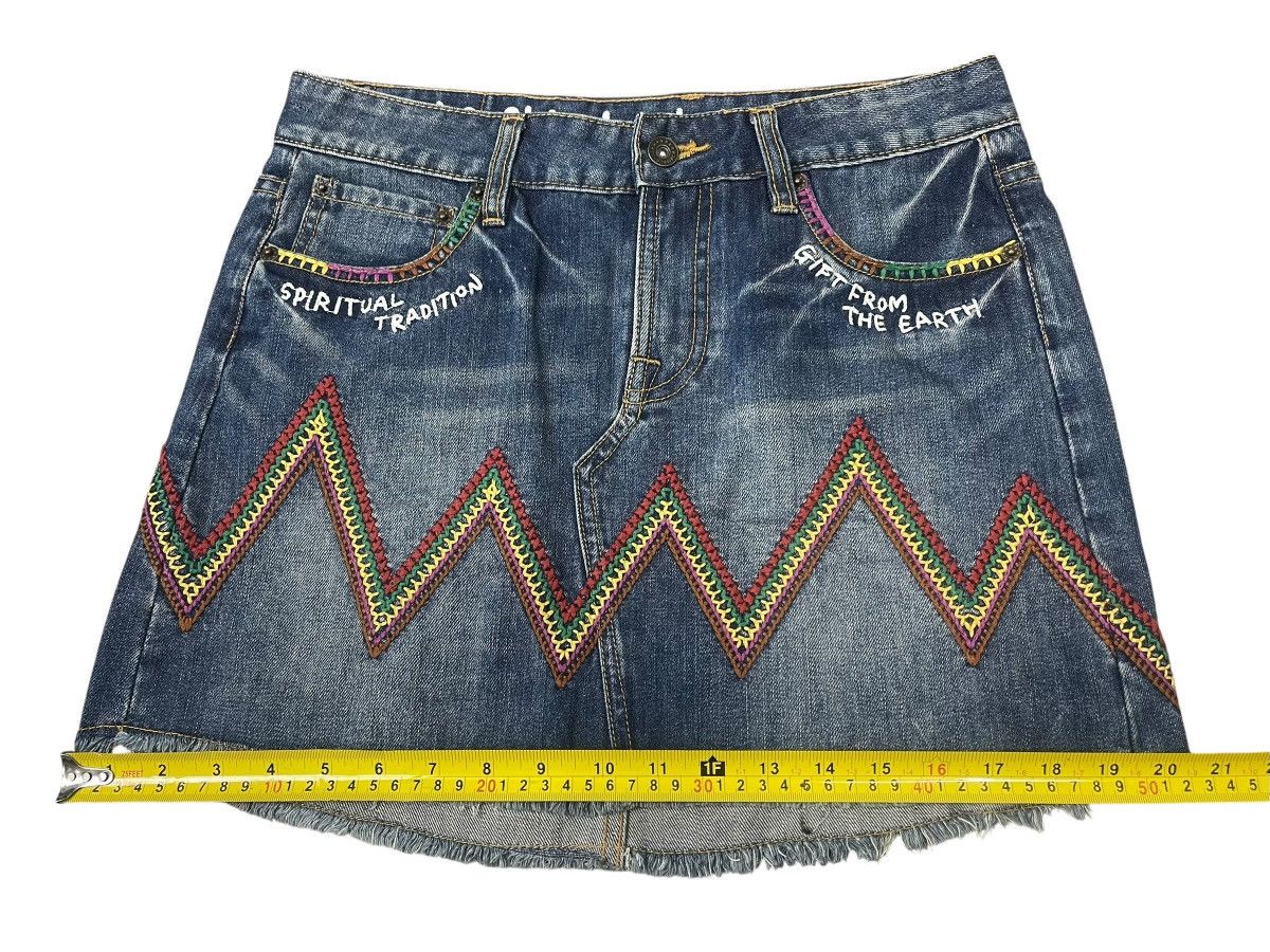 Hysteric Glamour Vintage Rough Natural Charm Aztec Pattern Mini Skirt Size 30" / US 8 / IT 44 - 9 Thumbnail