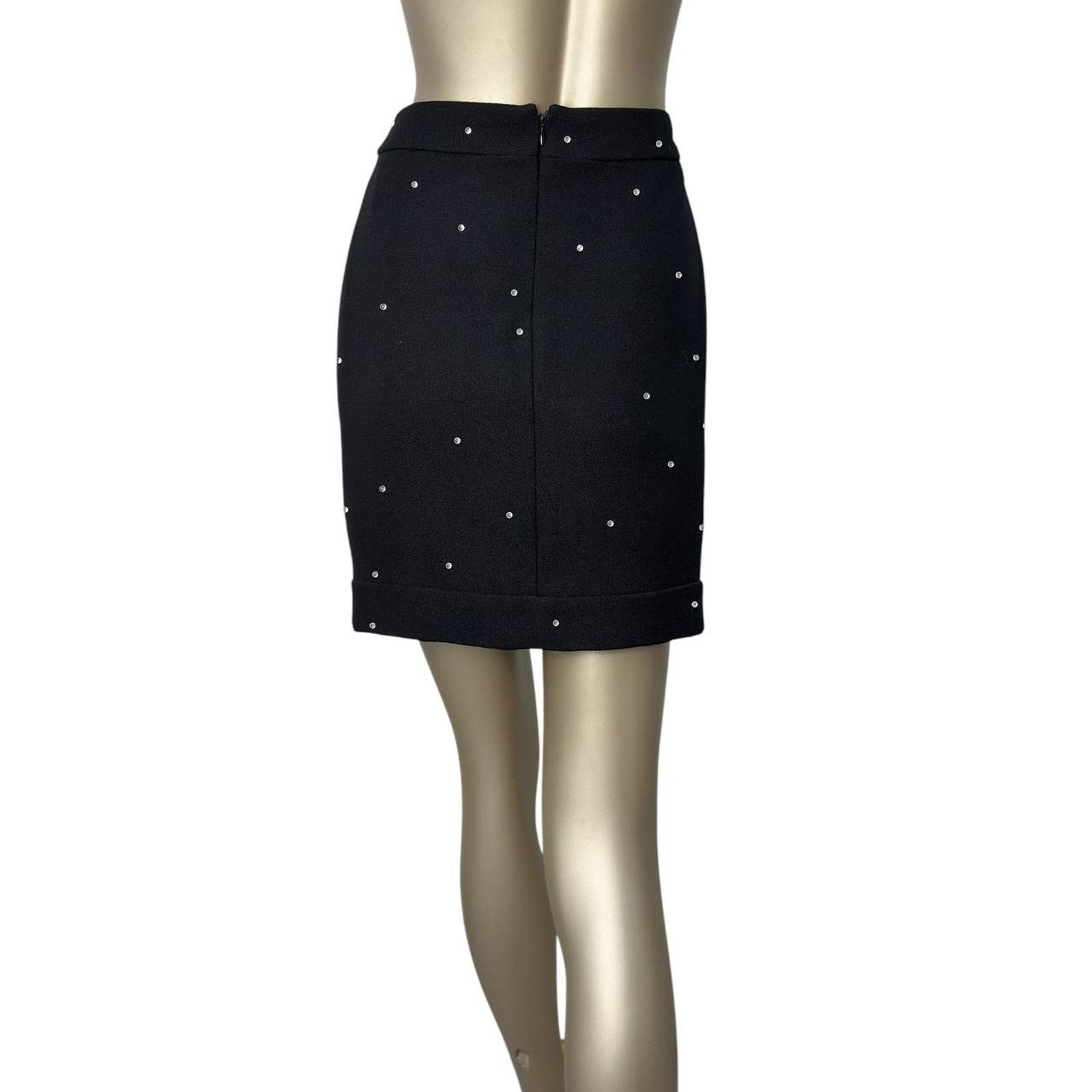 Chanel Chanel Mini Crystal Embellishment Skirt Sz.38 Size 27" / US 4 / IT 40 - 3 Thumbnail