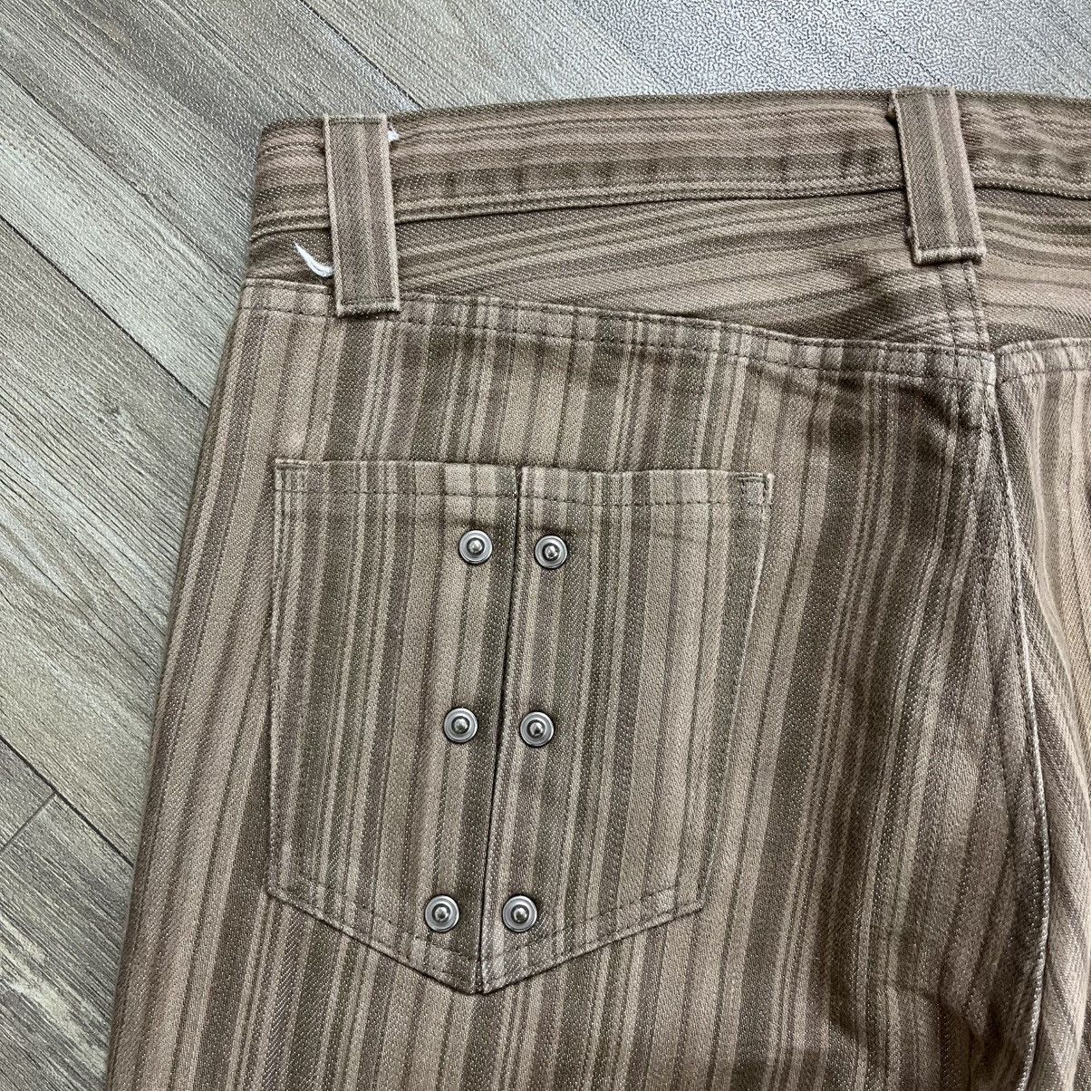 semanticdesign Vintage Semanticdesign Studded Striped Bootcut Flared Jeans Size US 32 / EU 48 - 14 Thumbnail
