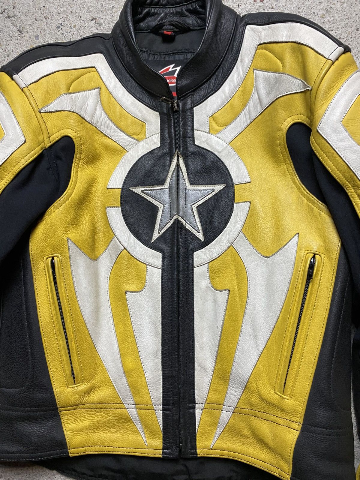 Hein Gericke Hein hericke vintage motorcycle leather jacket y2k yellow Size US M / EU 48-50 / 2 - 5 Thumbnail