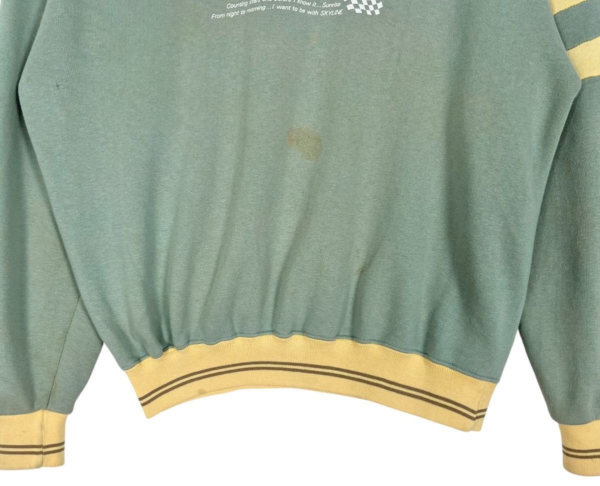 Japanese Brand × Vintage 90s Vintage Distressed Nissan Skyline Racing Team Sweatshirt Size US S / EU 44-46 / 1 - 5 Thumbnail