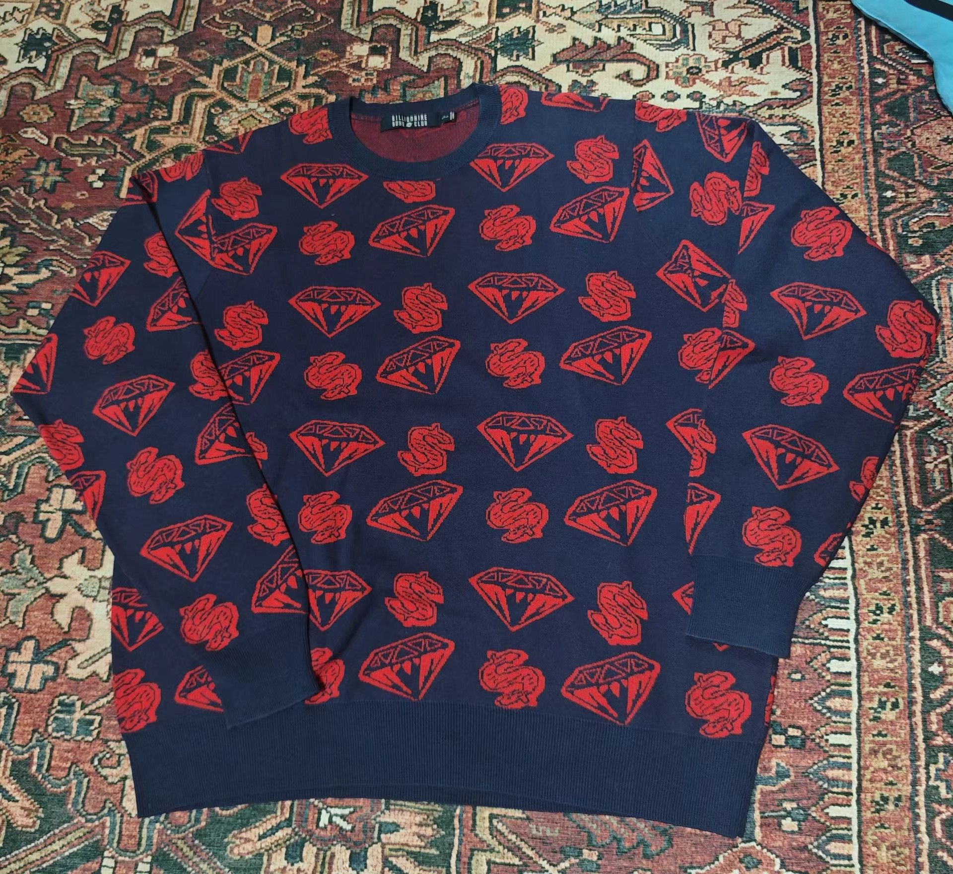 Billionaire Boys Club Billionaire Boys Club Diamond Money Label Sweater Size US XXL / EU 58 / 5 - 1 Thumbnail