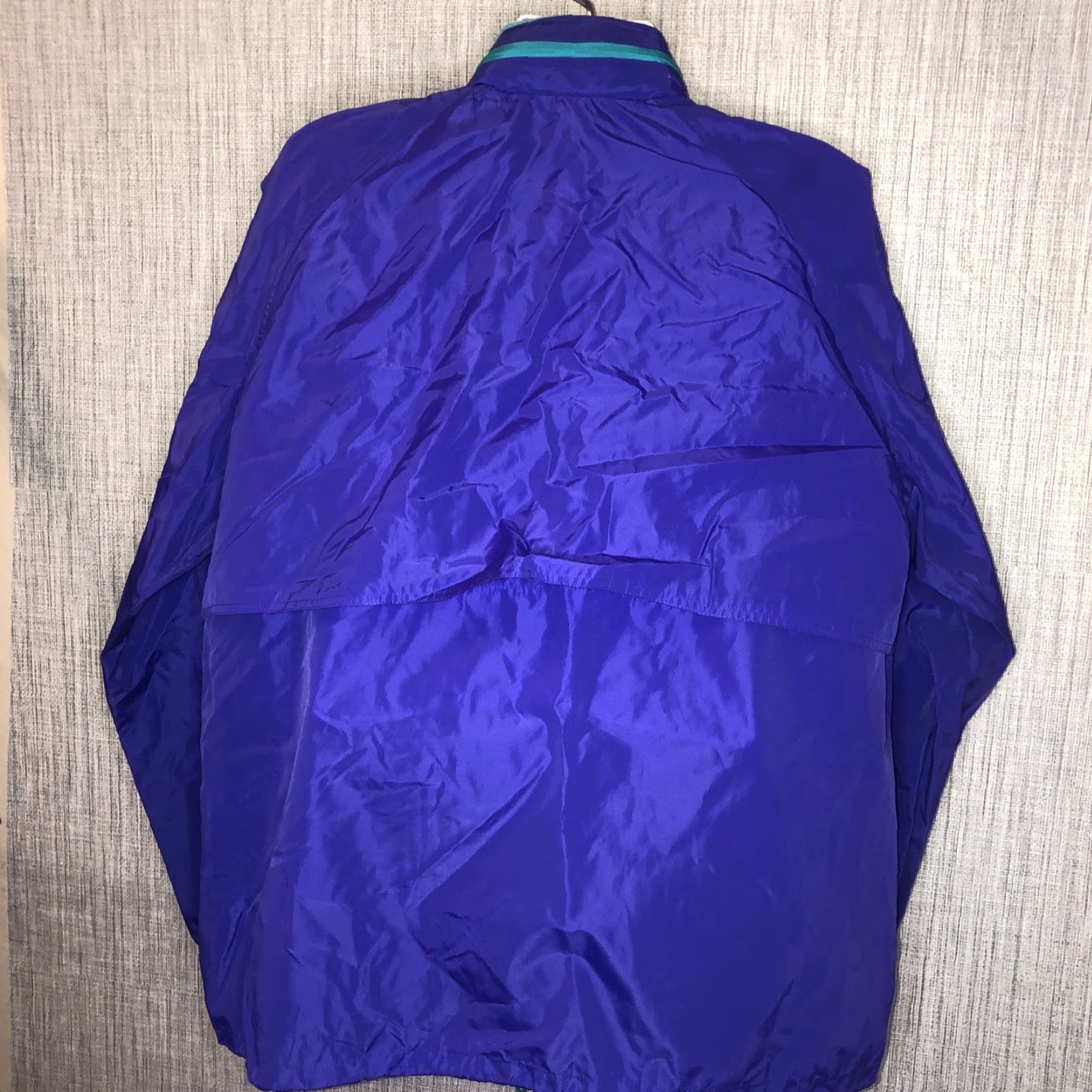 Vintage Woolrich Windbreaker Jacket Adult XL Purple Nylon Zip Casual Mens Size US XL / EU 56 / 4 - 3 Thumbnail