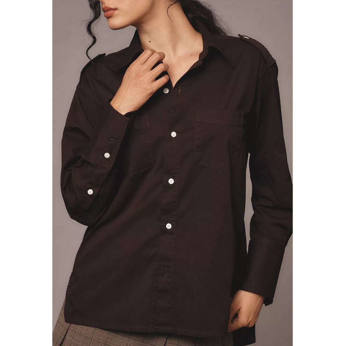 Citizens Of Humanity Citizens of Humanity - Ari Buttondown Shirt / S / Black Size S / US 4 / IT 40 - 3 Thumbnail