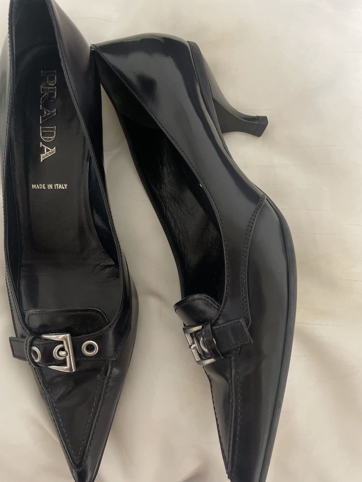 Prada vintage prada kitten heels Size US 7.5 / IT 37.5 - 2 Thumbnail