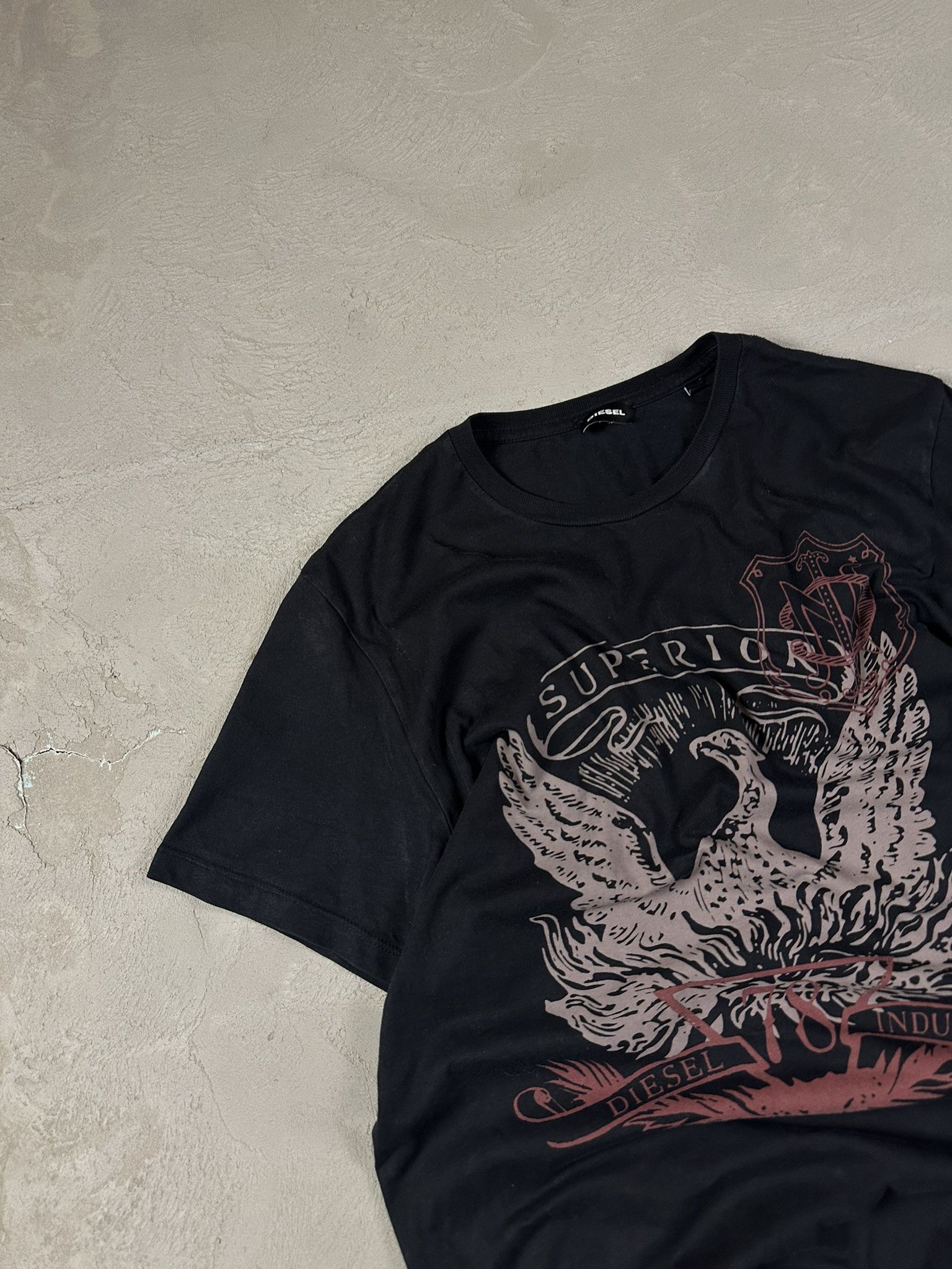 Diesel × Vintage Vintage Y2k Diesel Graphic T-shirt Hype Size US L / EU 52-54 / 3 - 5 Thumbnail