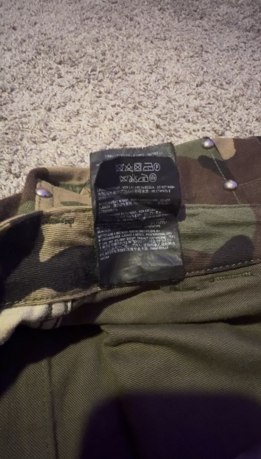 Saint Laurent Paris SS16 Surf Sound studded camo shorts Size US 34 / EU 50 - 10 Thumbnail