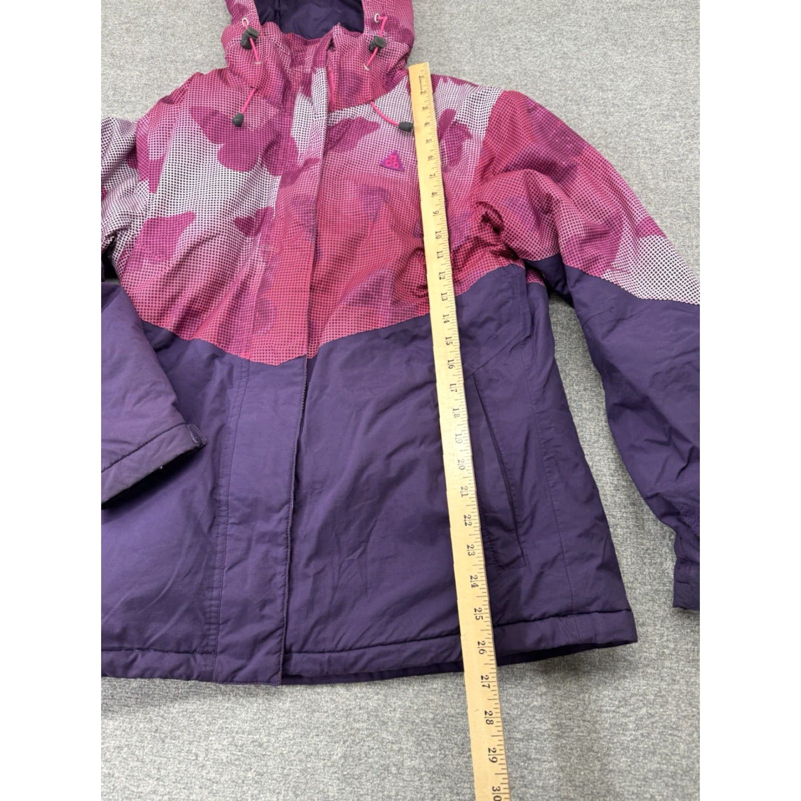 Nike Nike ACG Jacket Women Medium Ski Storm Parka Pink Purple Nylon Coat Mid-Length Zip Size M / US 6-8 / IT 42-44 - 3 Thumbnail