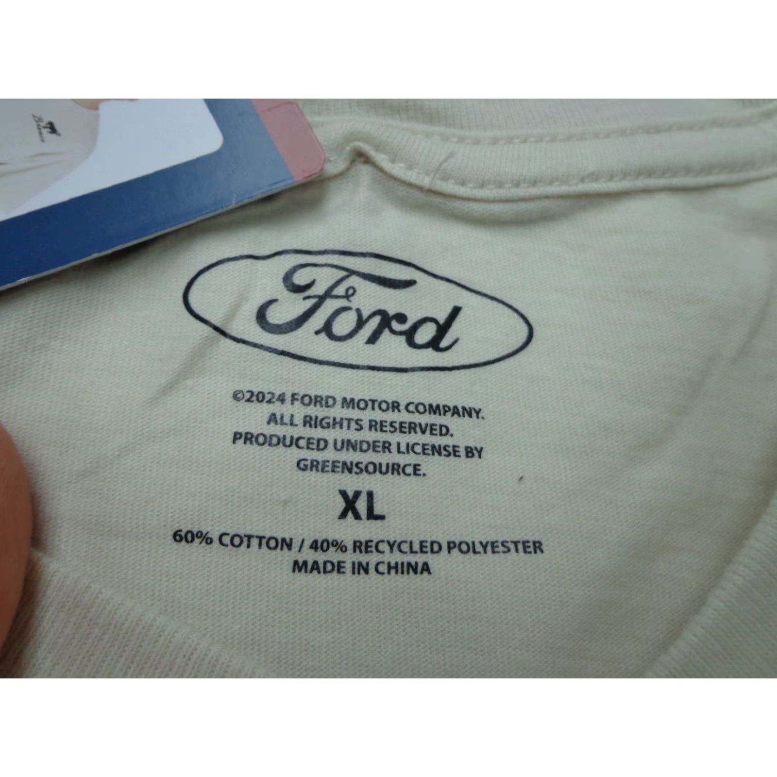 Ford FORD Bronco Shirt Mens XL Beige Graphic Band Screen Print T-Shirt Modern Novelty Vintage Look Size US XL / EU 56 / 4 - 5 Thumbnail
