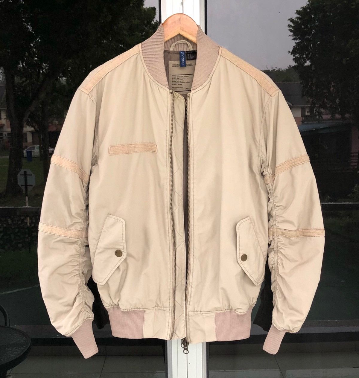 Japanese Brand Divided by H&M Bomber Cargo Men's Jacket Utility Rouched Size US M / EU 48-50 / 2 - 1 Thumbnail