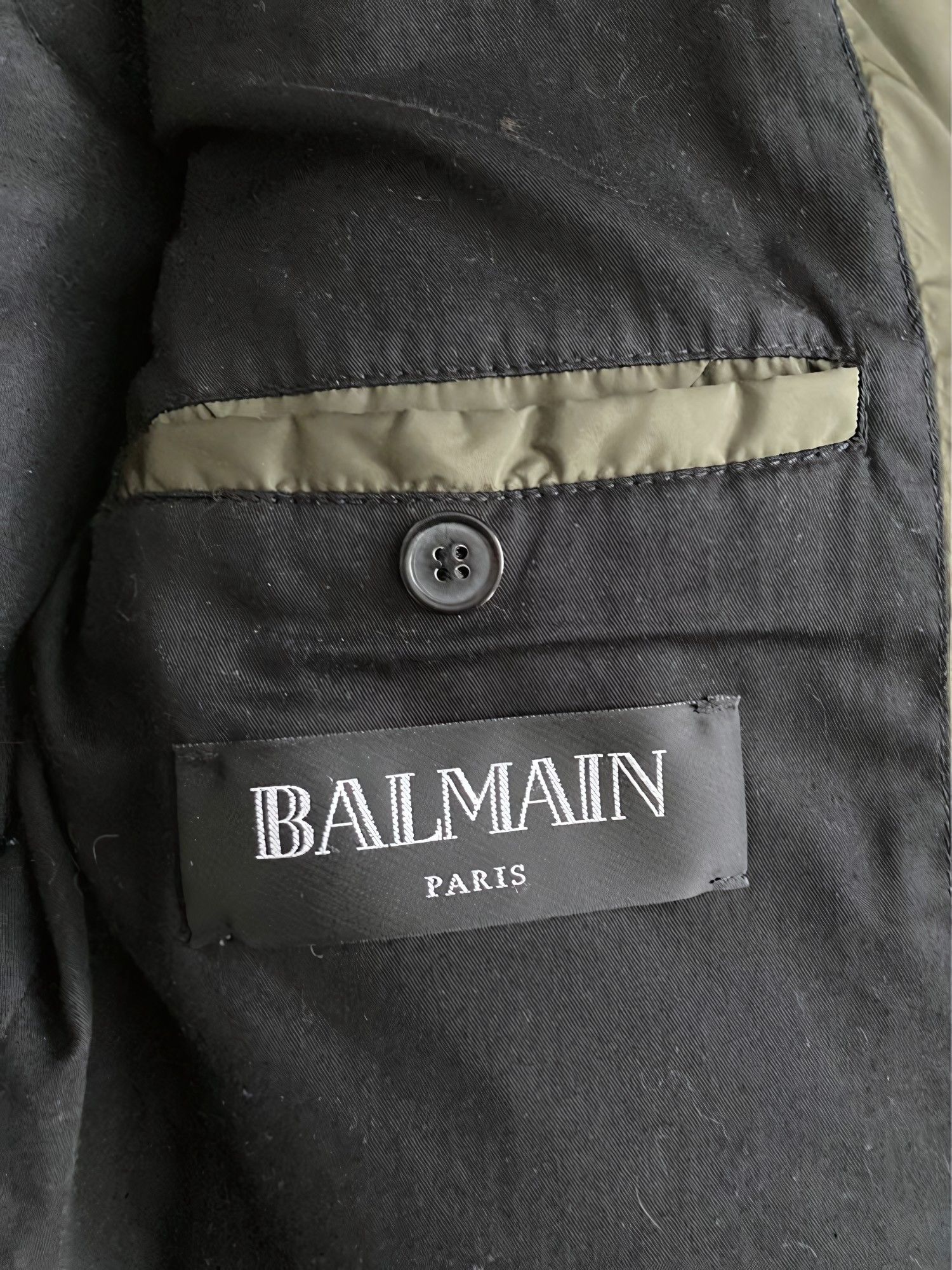Balmain SUEDE GOOSE DOWN PUFFER JACKET Size US M / EU 48-50 / 2 - 6 Thumbnail