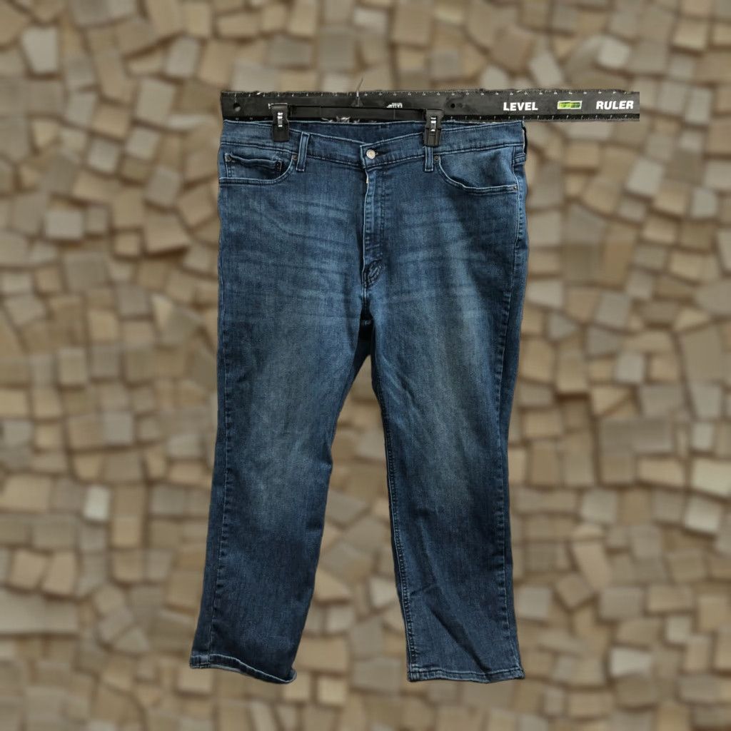 Levi's Levi's 541 Straight Jeans Mens 42x30 Blue Medium Wash Regular Fit Belt Loops 5-Pocket Denim Size US 42 / EU 58 - 1 Thumbnail
