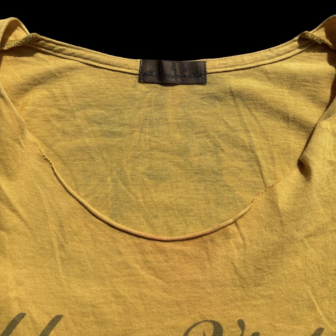 GOA GOA | "Old goa Vintage" Archive Script Tee Mustard Size US M / EU 48-50 / 2 - 4 Thumbnail