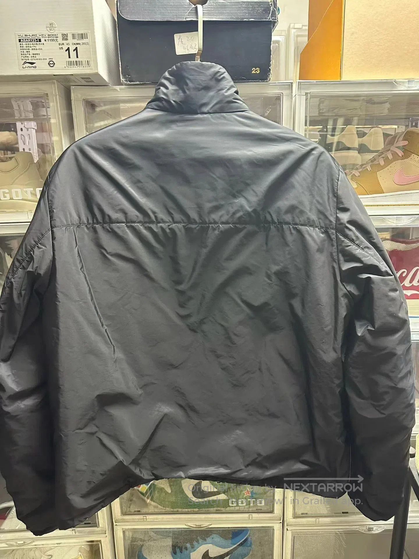 Prada Black High Collar Zip Front Light Jacket L. Size US L / EU 52-54 / 3 - 6 Thumbnail
