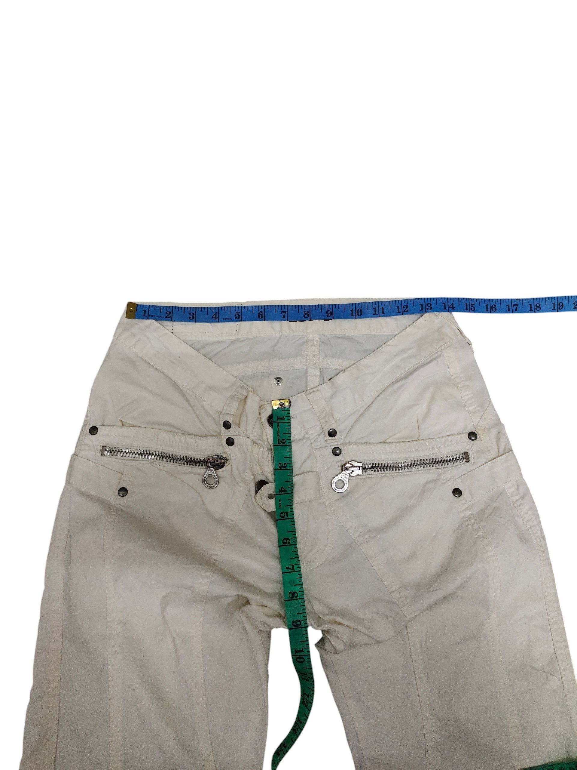 Absolut Joy Absolut Joy Einstein Asymmetric Cut White Zipper Pants Size US 30 / EU 46 - 15 Thumbnail