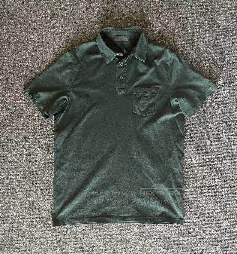 Prada Prada Green Short Sleeve Polo Shirt. Size US S / EU 44-46 / 1 - 1 Thumbnail