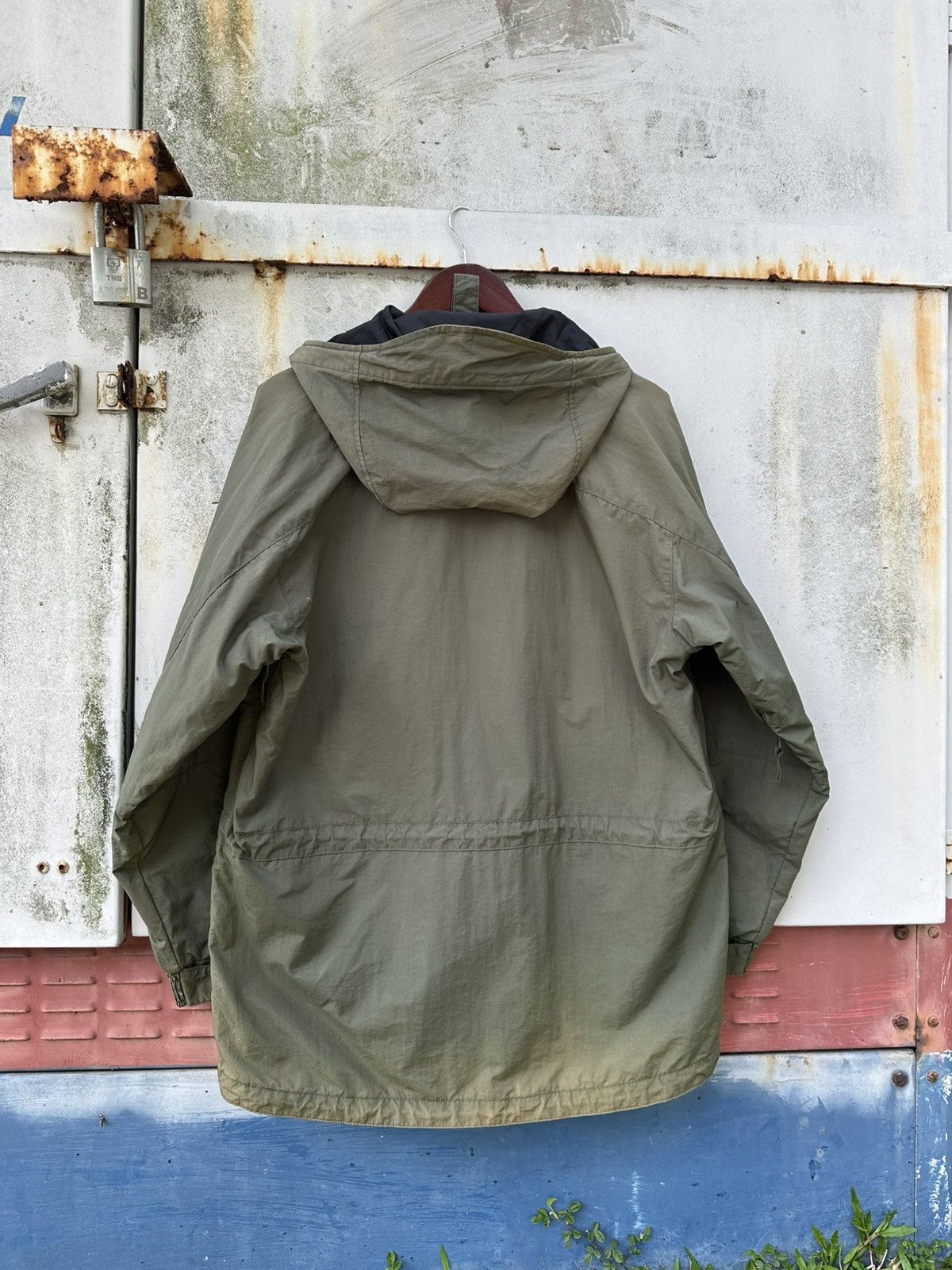Vintage 👹Vintage Faded Van Sport Hooded Utility Jacket Size US L / EU 52-54 / 3 - 8 Thumbnail