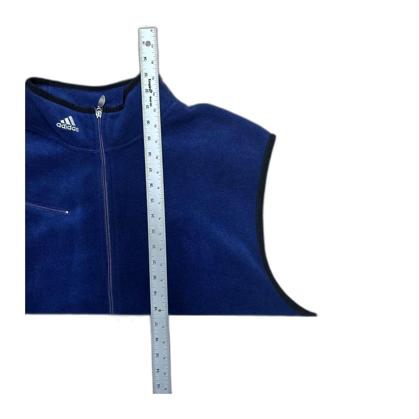 Adidas Vintage Y2K Adidas Men's Fleece Vest Size 2XL Full Zip Mock Size US XXL / EU 58 / 5 - 4 Thumbnail